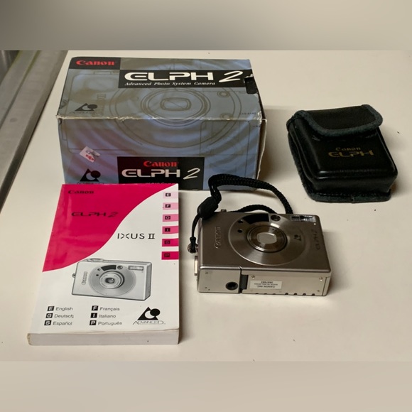 1999 Vintage Canon ELPH 2 APS Film Point and Shoot Camera - Picture 14 of 14